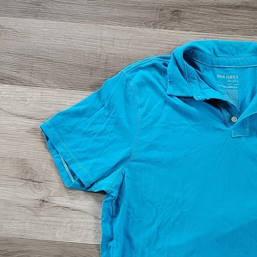 Old Navy Blue Polo Size Large - Picture 3 of 8